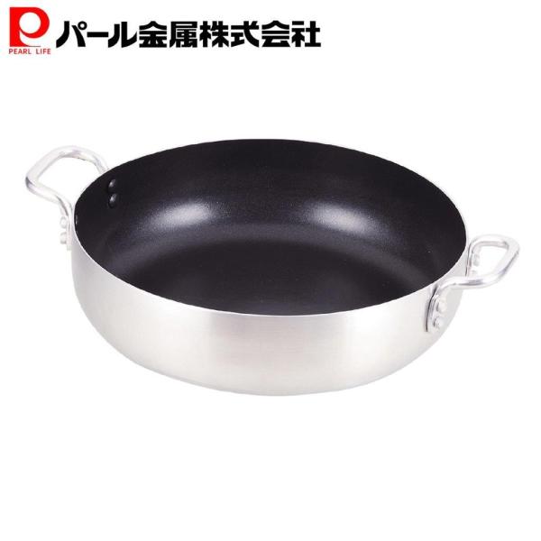 パール金属 両手鍋 シルバー 24cm オーブンにも使える卓上鍋 テーブルトップ HB-3965