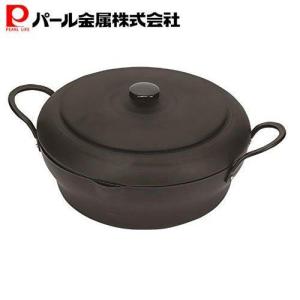 岩鋳（IWACHU） 天ぷら鍋 南部鉄器 平底25cm (天ぷら網付き) 日本製 IH