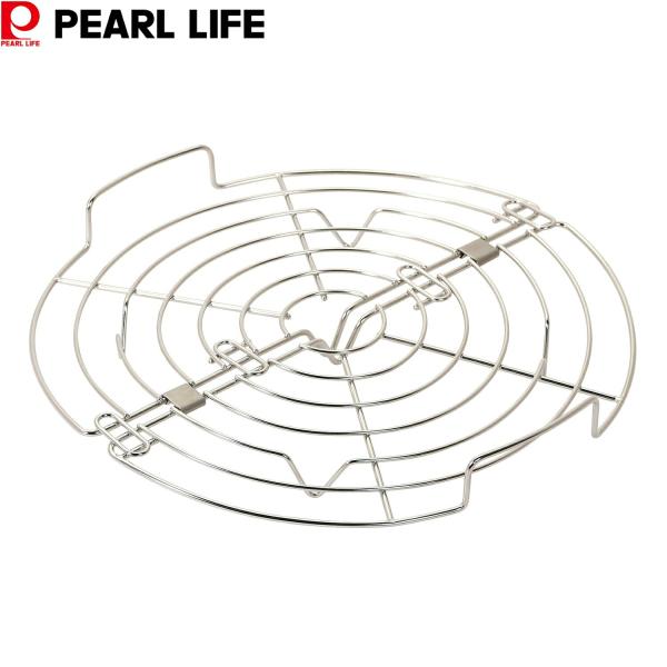 パール金属 蒸し器 蒸し目皿 スチーマー 油切りもできる ビッグフライパンスチーマー HC-352