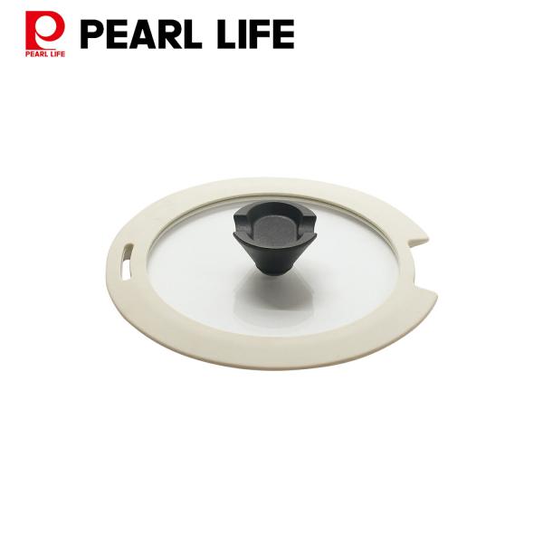 パール金属 蓋 鍋蓋 ガラス蓋 18cm 用 シリコーン縁巻 トルティーノ HC-690