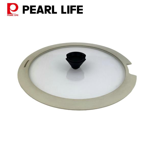 パール金属 蓋 鍋蓋 ガラス蓋 26cm 用 シリコーン縁巻 トルティーノ HC-693