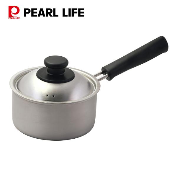パール金属 片手鍋 14cm IH対応 ステンレス製 日本製 銀河エンボス加工 HC-817