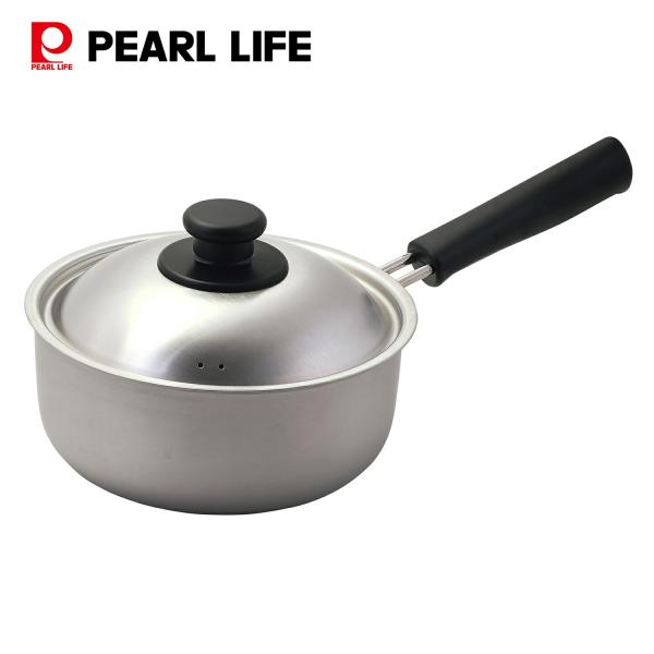 パール金属 片手鍋 18cm IH対応 ステンレス製 日本製 銀河エンボス加工 HC-819