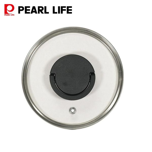 パール金属 強化ガラス蓋 14cm用 蒸気穴付 フライパン 鍋 カバー フラットスタイル HC-12...