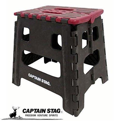 キャプテンスタッグ 踏み台 ステップ 椅子 折りたたみ ステップ Mサイズ レッド