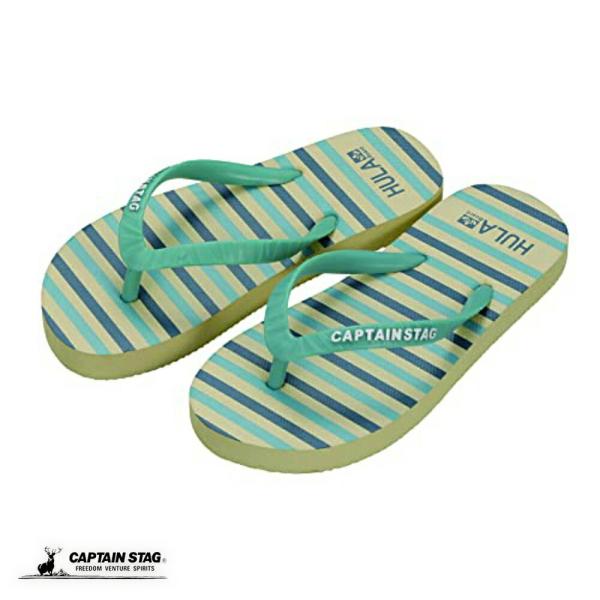 キャプテンスタッグ 子供用 サンダル ビーチサンダル ジュニアMサイズ ボーダー HULA UX-1...