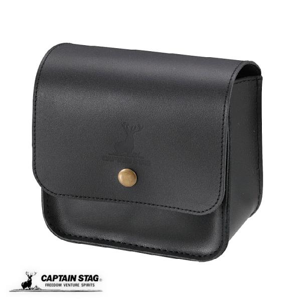 キャプテンスタッグ 本革バーナーケース オーリック小型ガスバーナー用 ブラック UM-1585