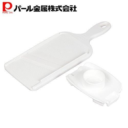 パール金属 愛着道具 セラミック スライサー 安全ホルダー付 ホワイト C-8436