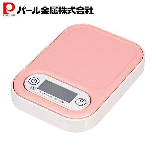 パール金属 デジタル キッチン スケール 2kg 用 ピンク マグネットミー D-9