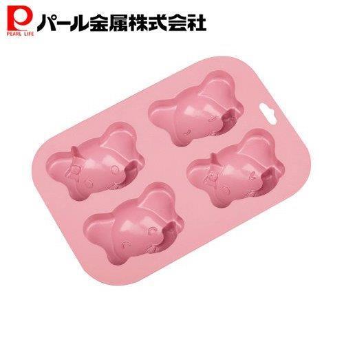 パール金属 スイートクロスハート2 ぞうさん シリコーン カップ ケーキ 型 D-383