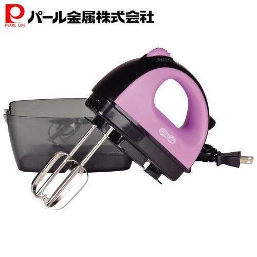 パール金属 ララキュート 電動ハンドミキサー ケース付 ピンク D-1125