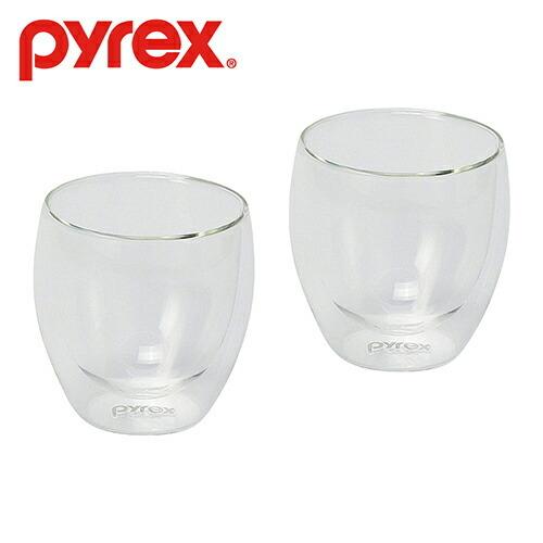 パイレックス PYREX ダブルウォールグラス 250ml 2個組 CP-8540
