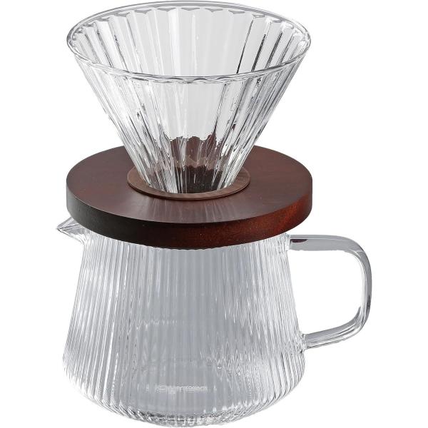 パール金属 PYREX パイレックス フィルターカップ&amp;ポット500mlセット コーヒードリッパーセ...