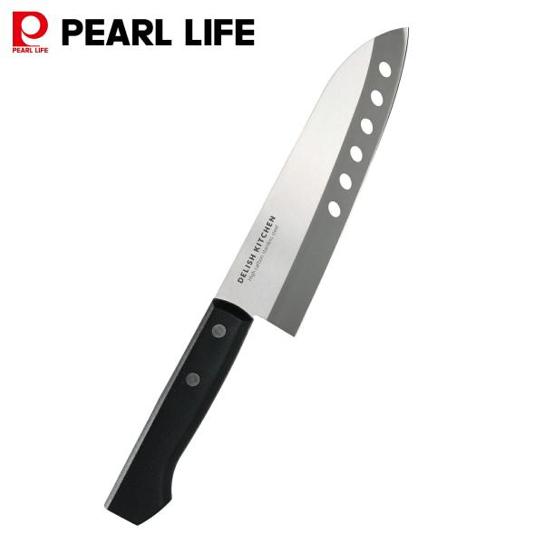 パール金属  包丁 ナイフ 三徳包丁 穴明 165mm ステンレス製 DELISH KITCHEN ...