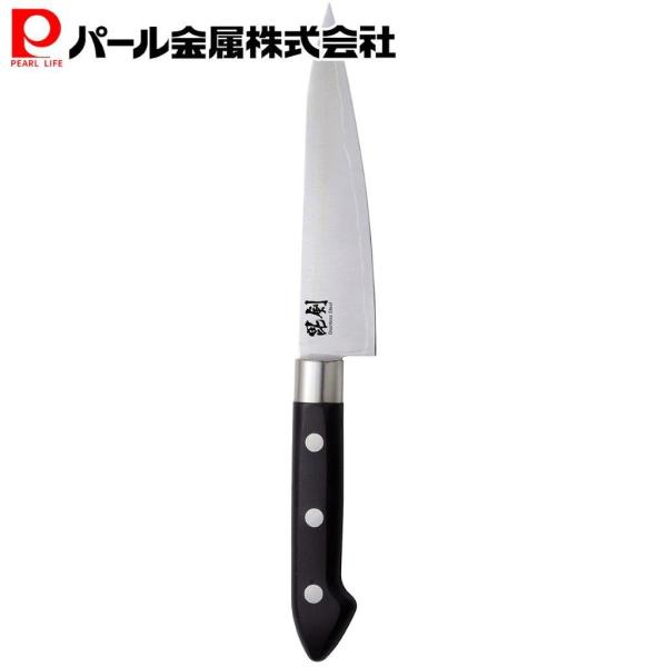 パール金属 ペティー ナイフ 125mm ステンレス 割り込み 3本鋲 毘剣ひけん F-2368
