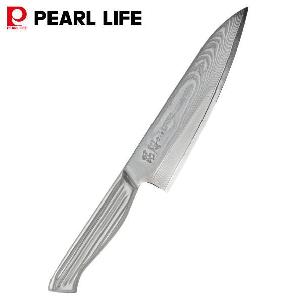 パール金属 包丁 ナイフ 洋包丁 180mm ダマスカス 67層 オールステンレス製 毘翔 F-23...