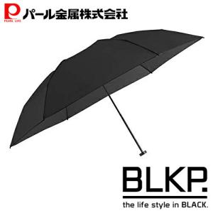 パール金属 折りたたみ 傘 ブラック 100cm 超軽量 100g 手動開閉 6本骨 BLKP 黒 N-7546