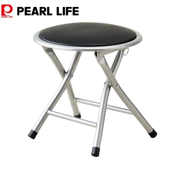 パール金属 折りたたみチェア パイプイス 椅子 ロータイプ N-7956