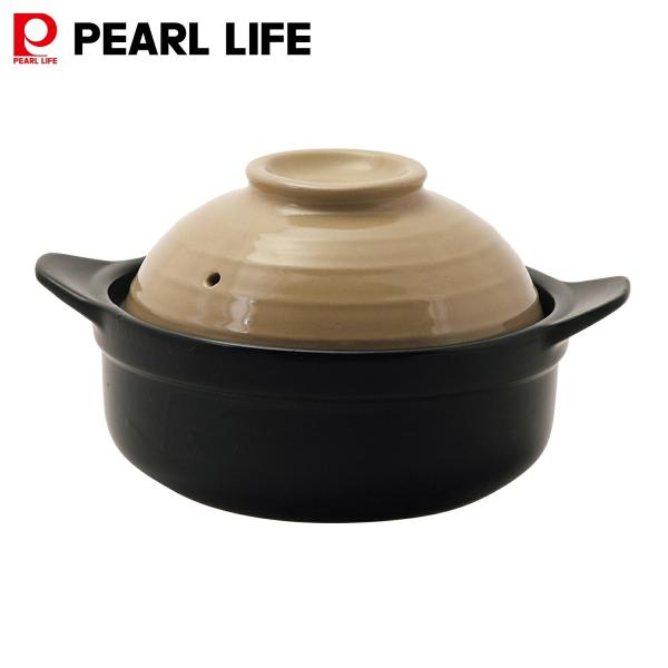 パール金属 土鍋 16cm 直火対応 サンドベージュ L-7540