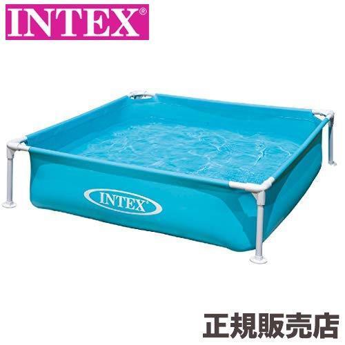 INTEXミニフレームプール ブルー 122×122×30cm 57173 INTEX