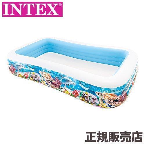 INTEX インテックス スイムセンタートロピカルリーフファミリープール 305×183×56cm ...