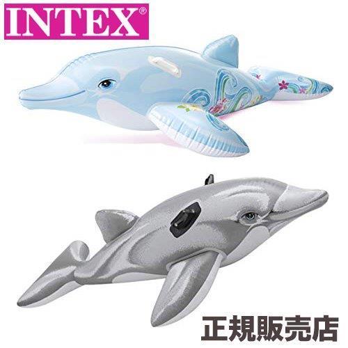INTEX インテックス 色柄指定不可 浮き輪 リルドルフィンライドオン 175×66cm 5853...