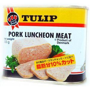 TULIPポークランチョンミート（脂肪分10％カット）６缶セット 　非常食・保存食お勧め｜ttfs