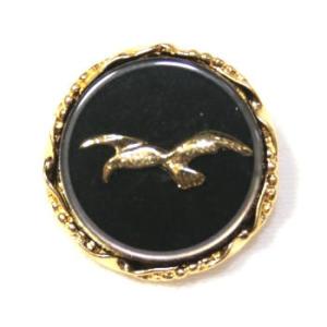 【送料無料】メタルボタンかもめcolor.8・15mm 【イタリア製ビンテージボタン】紳士服スーツジ...