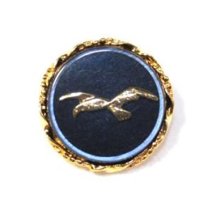 【送料無料】メタルボタンかもめcolor.9・15mm 【イタリア製ビンテージボタン】紳士服スーツジ...