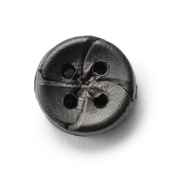 本革ボタン LZ-2200 15mm  color.05ブラック  袖用ボタン老舗テーラー御用達スー...