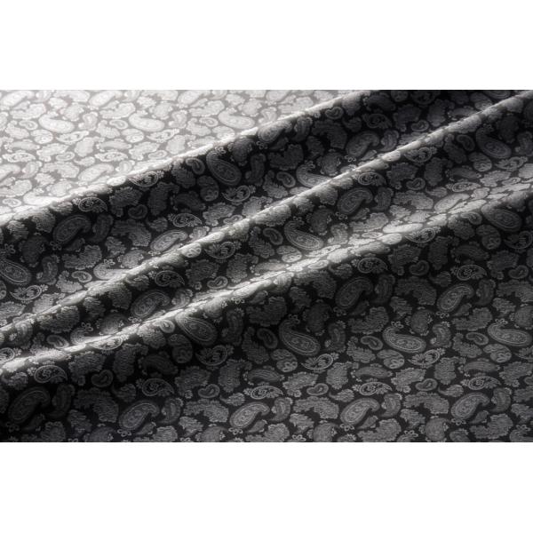 送料無料 9303 カラー40グレー ペズリー柄高級ジャガード裏地 高密度,キュプラ100%,ふじや...