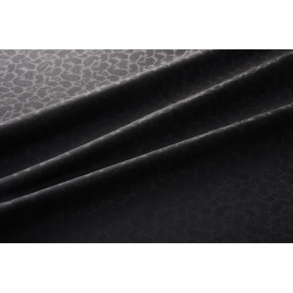 送料無料 9303 カラー90ブラック ペズリー柄高級ジャガード裏地 高密度,キュプラ100%,ふじ...