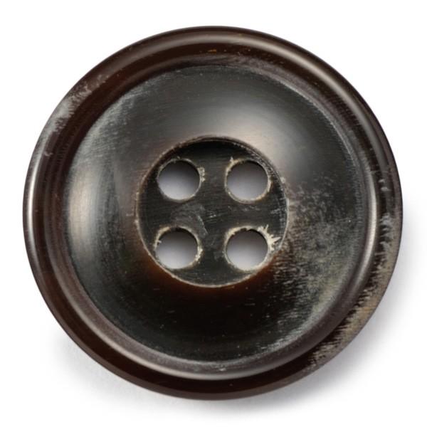 送料無料 水牛ボタンブラントK-1094 COLOR.GH 20mm紳士服スーツジャケットの前ボタン...