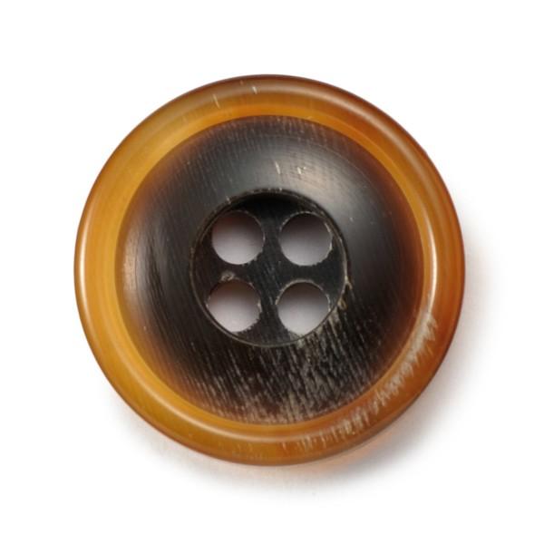 送料無料 水牛ボタンブラントK-1094 COLOR.GH 15mm紳士服スーツジャケットの袖口・袖...