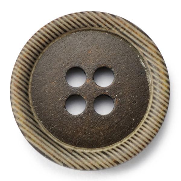 送料無料 水牛ボタンブラントK-1176 COLOR.DBRダークブラウン 20mm紳士服スーツジャ...