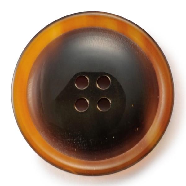 送料無料 水牛ボタンブラントK-1194 COLOR.GHダークブラウン 20mm紳士服スーツジャケ...