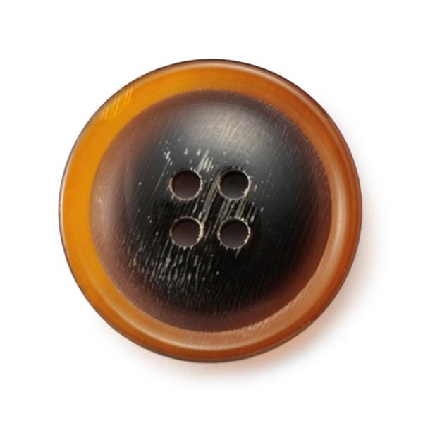 送料無料 水牛ボタンブラントK-1194 COLOR.GHダークブラウン 15mm紳士服スーツジャケ...