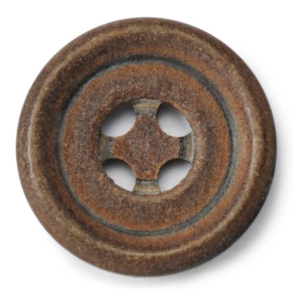 送料無料 水牛ボタンブラントK-1199 COLOR.BRNブラウン 20mm紳士服スーツジャケット...