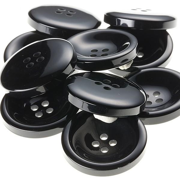 Ｖ７７　25mm  color.09ブラック  コート対応ボタン老舗テーラー御用達スーツボタン専門店...