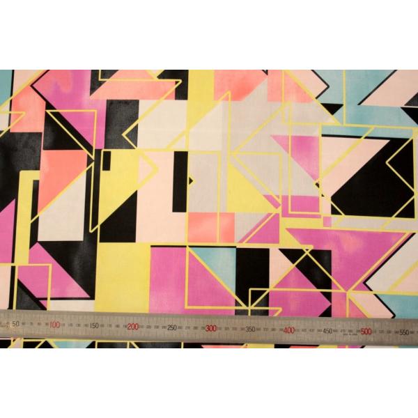 送料無料 8256 カラー1016 プリント裏地 ユーロデザインシリーズ・テクノブロック