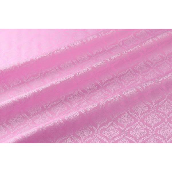 送料無料 9304 カラー21ピンク ダマスク柄高級ジャガード裏地 高密度,キュプラ100%,ふじや...