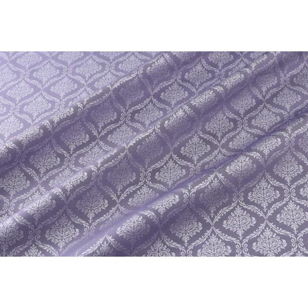 送料無料 9304 カラー31パープル ダマスク柄高級ジャガード裏地 高密度,キュプラ100%,ふじ...