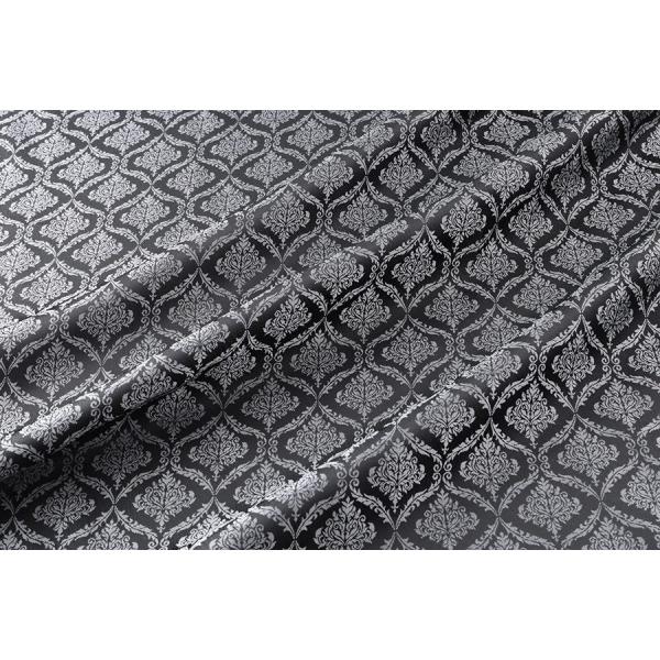 送料無料 9304 カラー40ダークグレー ダマスク柄高級ジャガード裏地 高密度,キュプラ100%,...