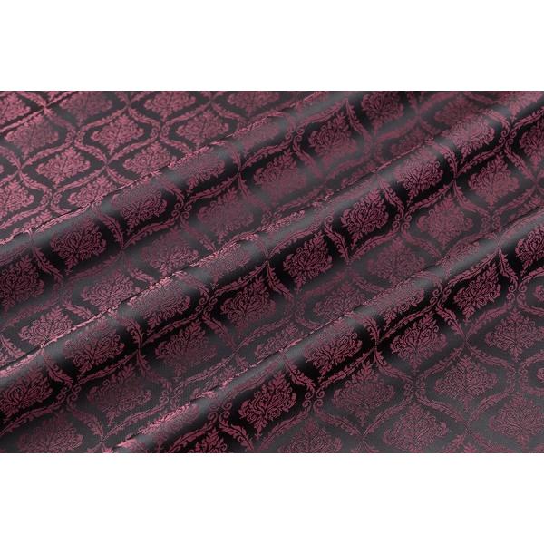 送料無料 9304 カラー60ダークワインレッド ダマスク柄高級ジャガード裏地 高密度,キュプラ10...