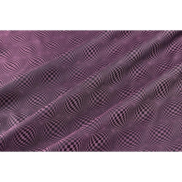 送料無料 9305 カラー70ピンク 格子幾何学柄高級ジャガード裏地 高密度,キュプラ100%,ふじ...