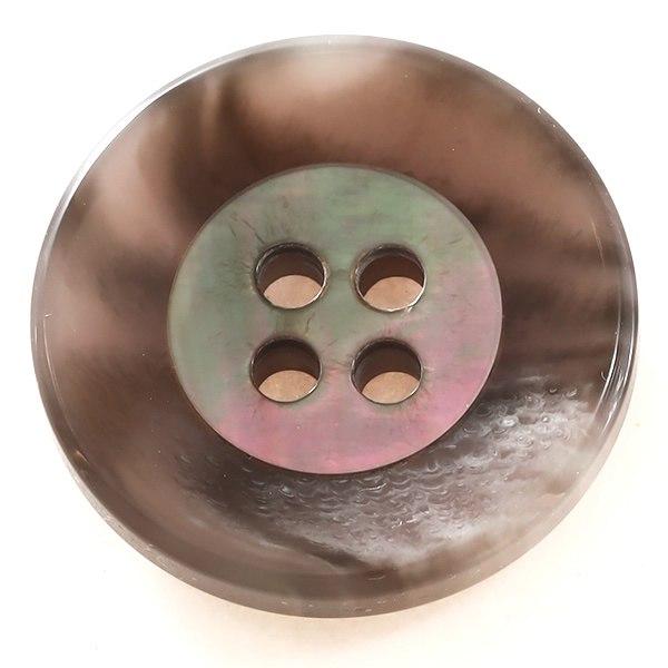 キール COLOR．06グレー系  15mm 1個から販売 ポリエステルと貝ボタンの組合わせ 紳士服...