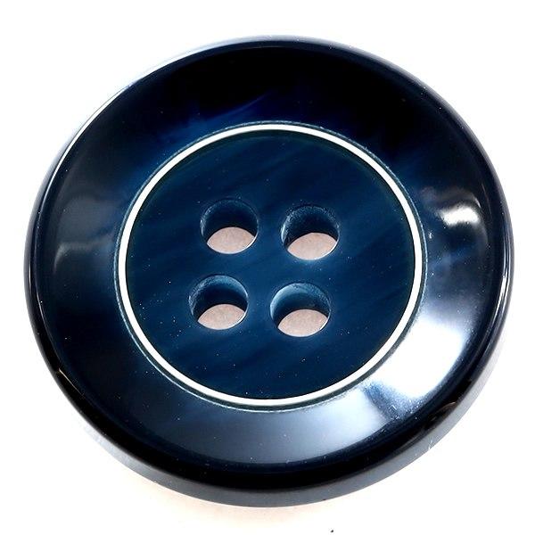 ケウル COLOR．55ネイビー系  20mm 1個から販売 ポリとメタルリングの組合わせ 紳士服ス...