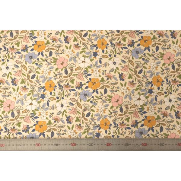 送料無料 8282カラー1035 プリント裏地 ユーロデザインシリーズ・コーンフラワー