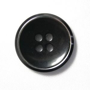 送料無料 サンダー 20mm color.09 ブラック  スーツジャケット前ボタン 老舗テーラー御...