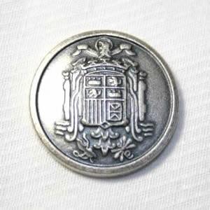 メタルボタンFM-69シルバー15mm 紳士服スーツジャケットの袖口・袖ボタン 老舗テーラー御用達ス...